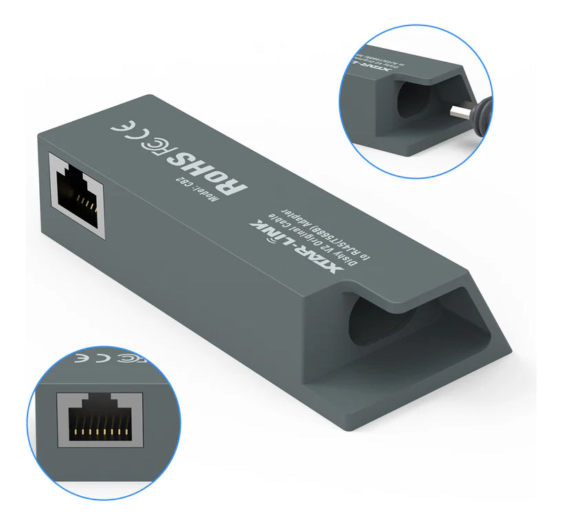Adaptador P/ Antena Dishy Starlink V1 / V2 Conversor Rj45