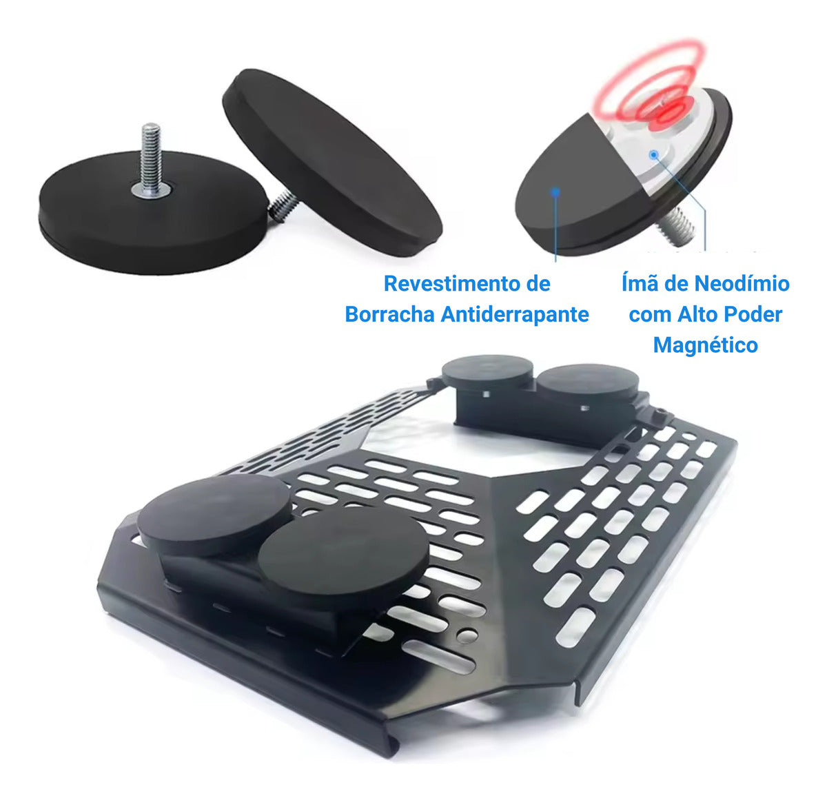 Base Suporte Case Antena Starlink Mini V4geração Imã Fixação