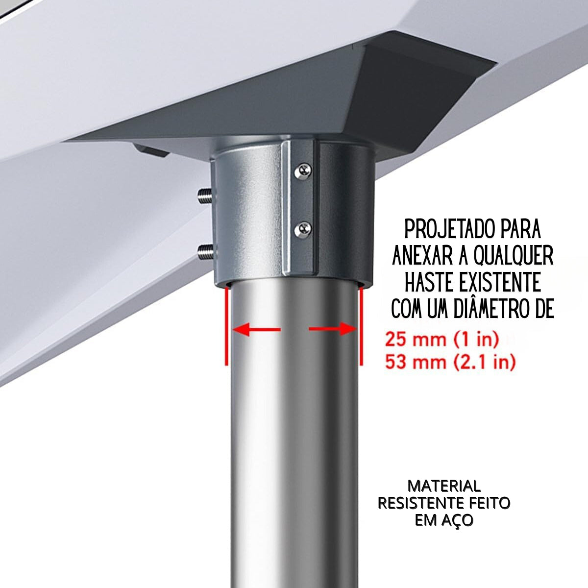 Base Suporte Starlink P/ Tubo Da Antena Gen 3 Adaptador