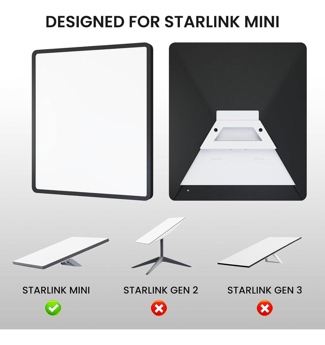 Capa Silicone Starlink Mini Uso Externo Teto Solar E Barcos