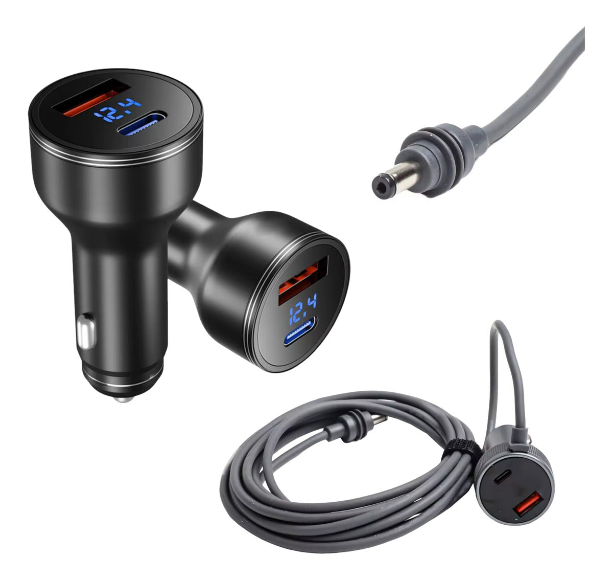 Cabo Alimentação Starlink Mini Usb Tipoc 3m Carro P/ Celular