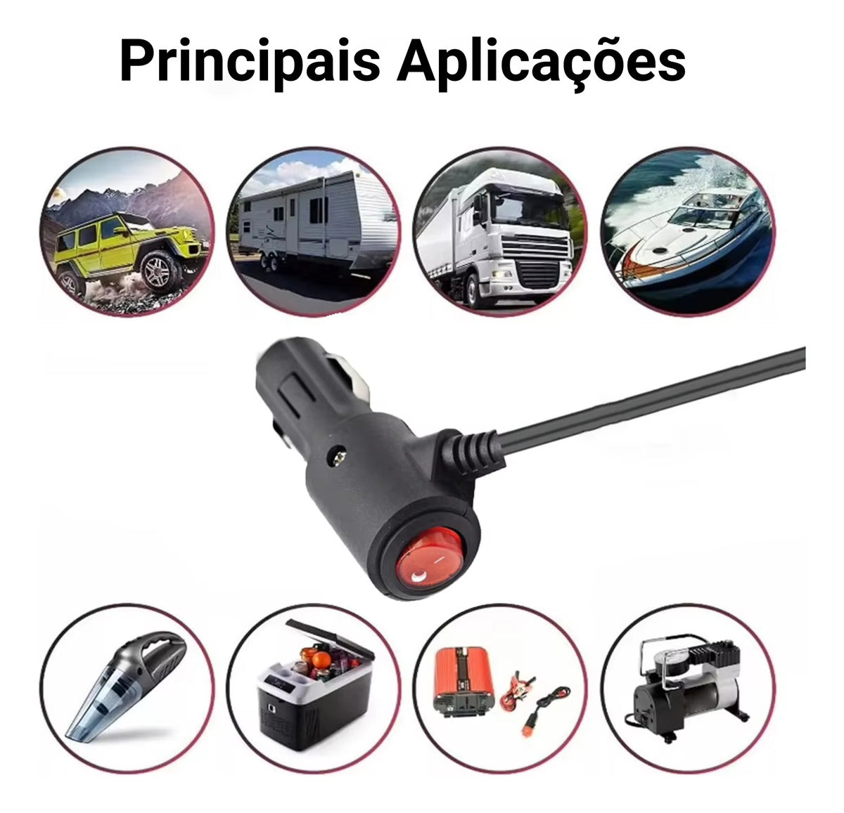 Adaptador Cabo Para Starlink Mini 12v 24v Automotivo 3m Plug