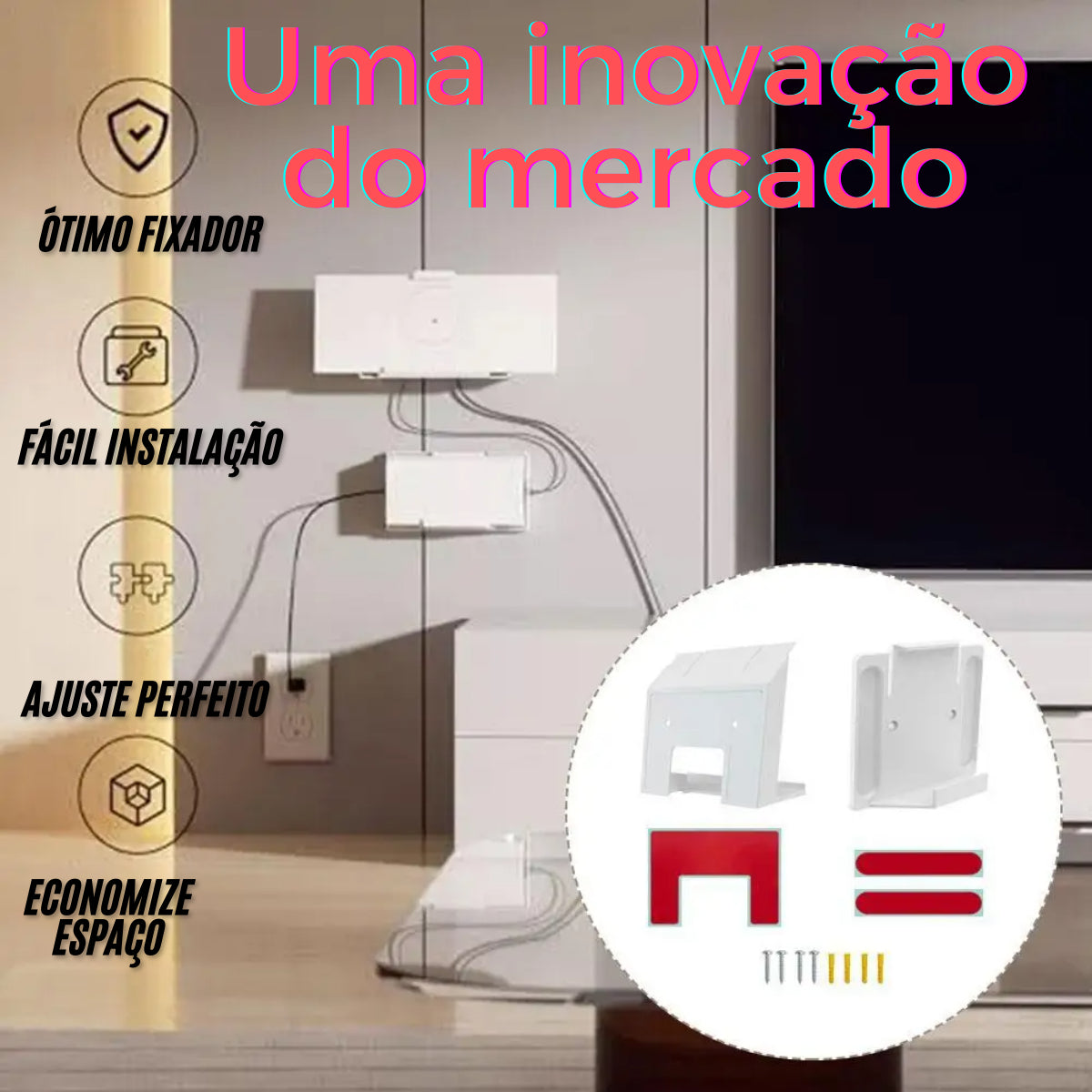 Suporte De Parede P/ Alimentação Do Roteador Starlink Gen 3