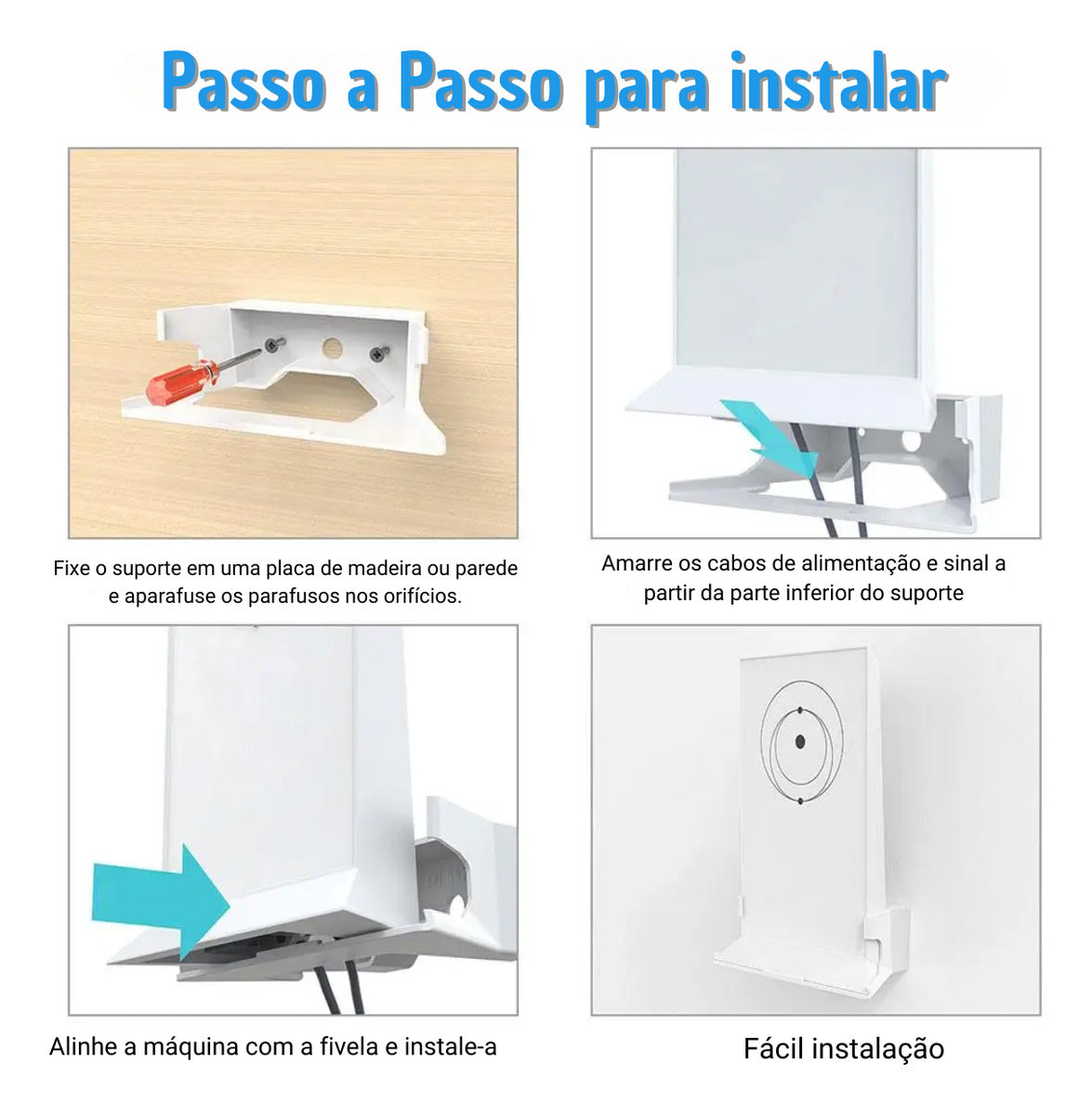 Suporte Para Roteador Starlink Parede Modem / Roteador Wifi
