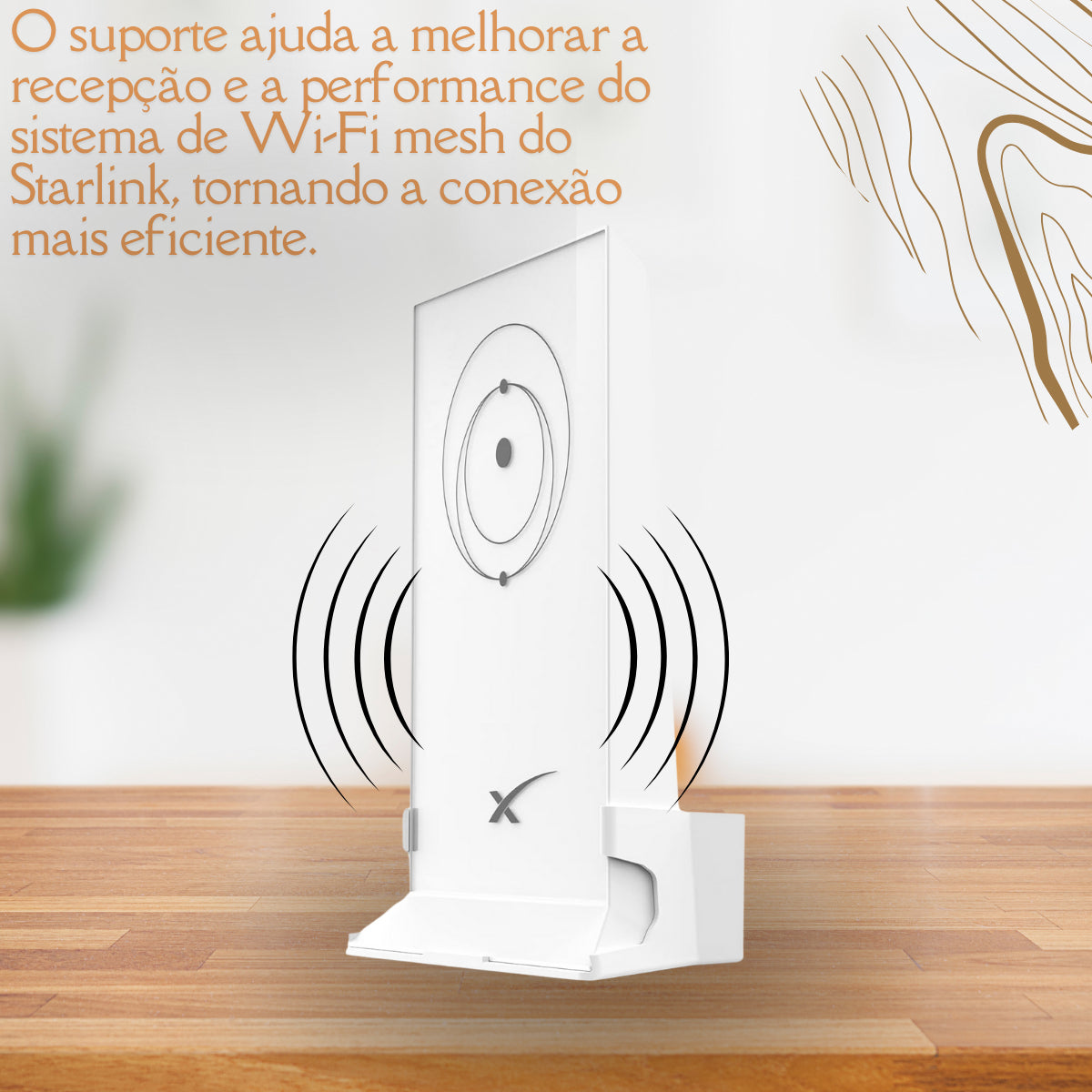 Suporte Para Roteador Starlink Parede Modem / Roteador Wifi