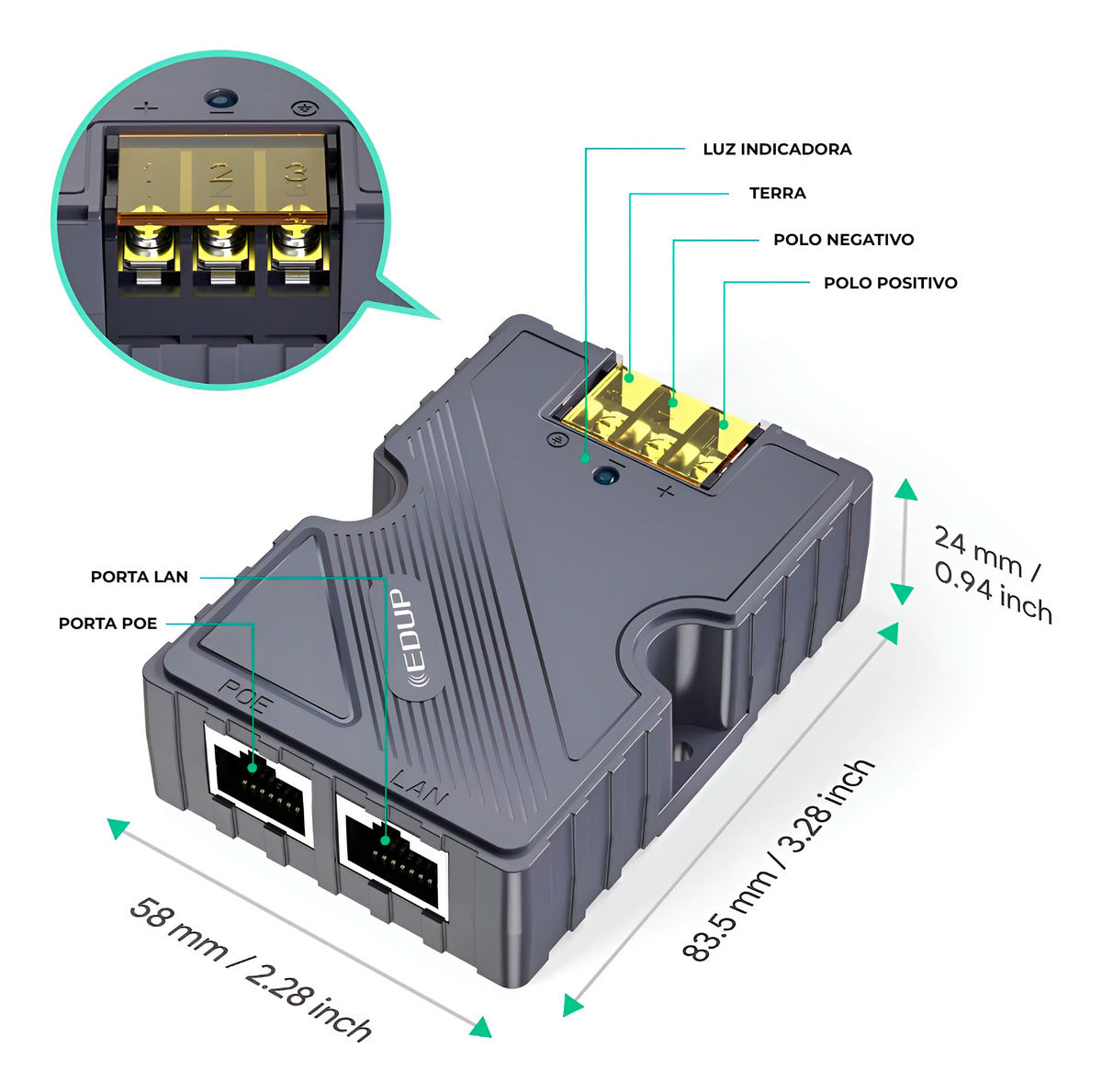 Kit Adaptador, Conversor E Injector Poe P/ Starlink Gen 2