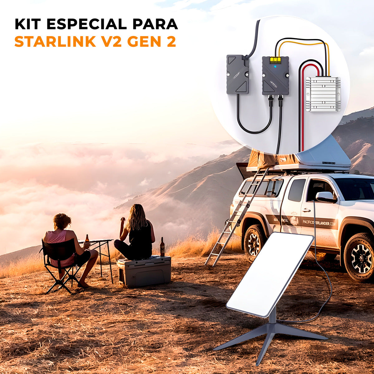 Kit Adaptador, Conversor E Injector Poe P/ Starlink Gen 2