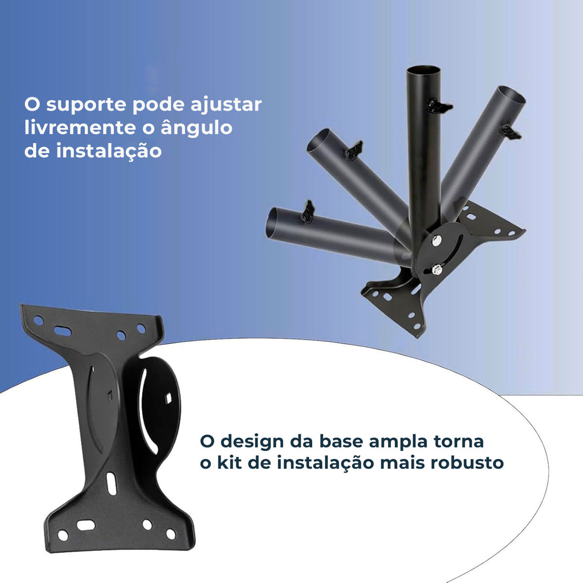 Suporte De Aço Ajustável Para Starlink V2 Exterior