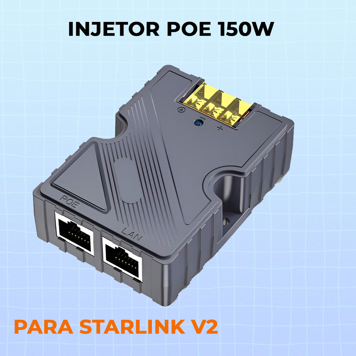 Kit Adaptador E Injector Poe Starlink Gen 2 Cabo Dishy Rj45