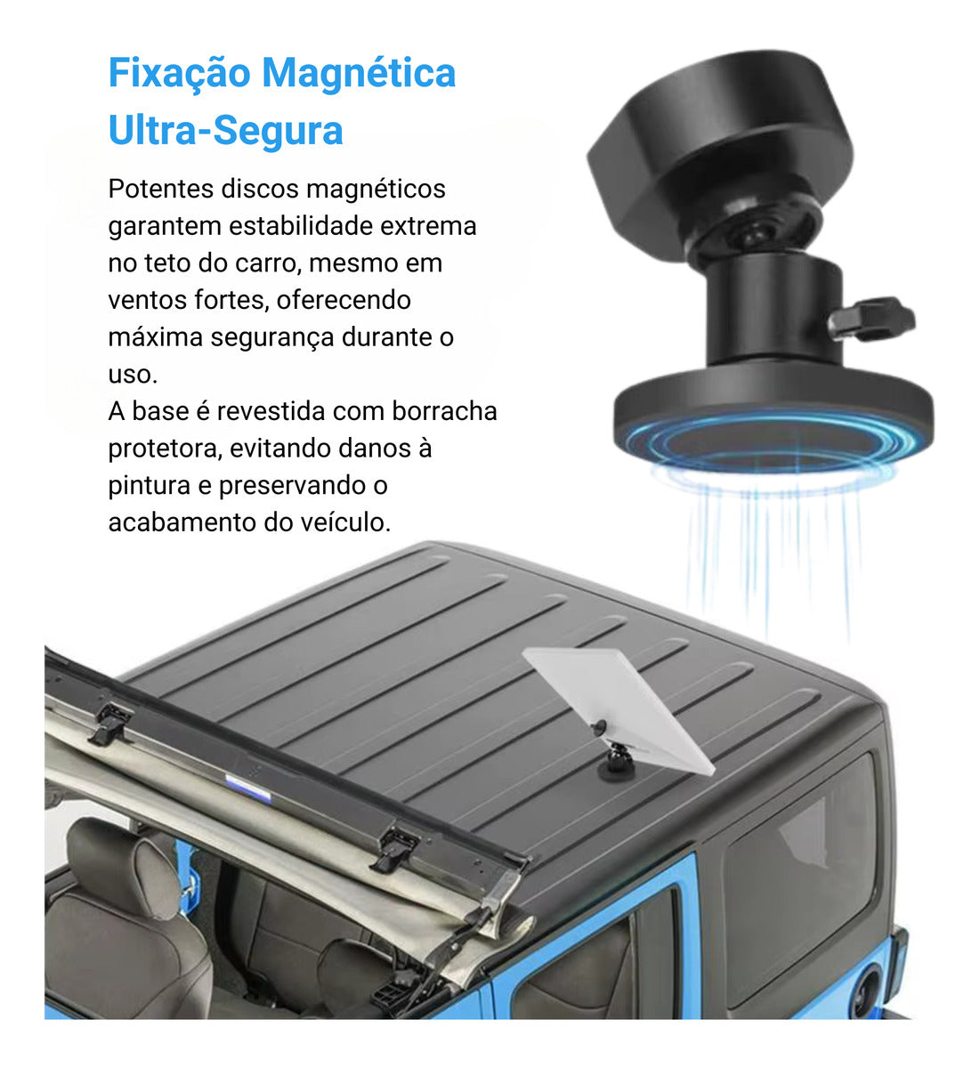 Suporte Magnético Articulado Starlink Mini Ajustavel Carro