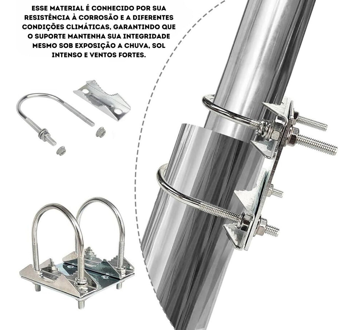 Suporte De Instalação Sinal Starlink Ajustável E Resistente