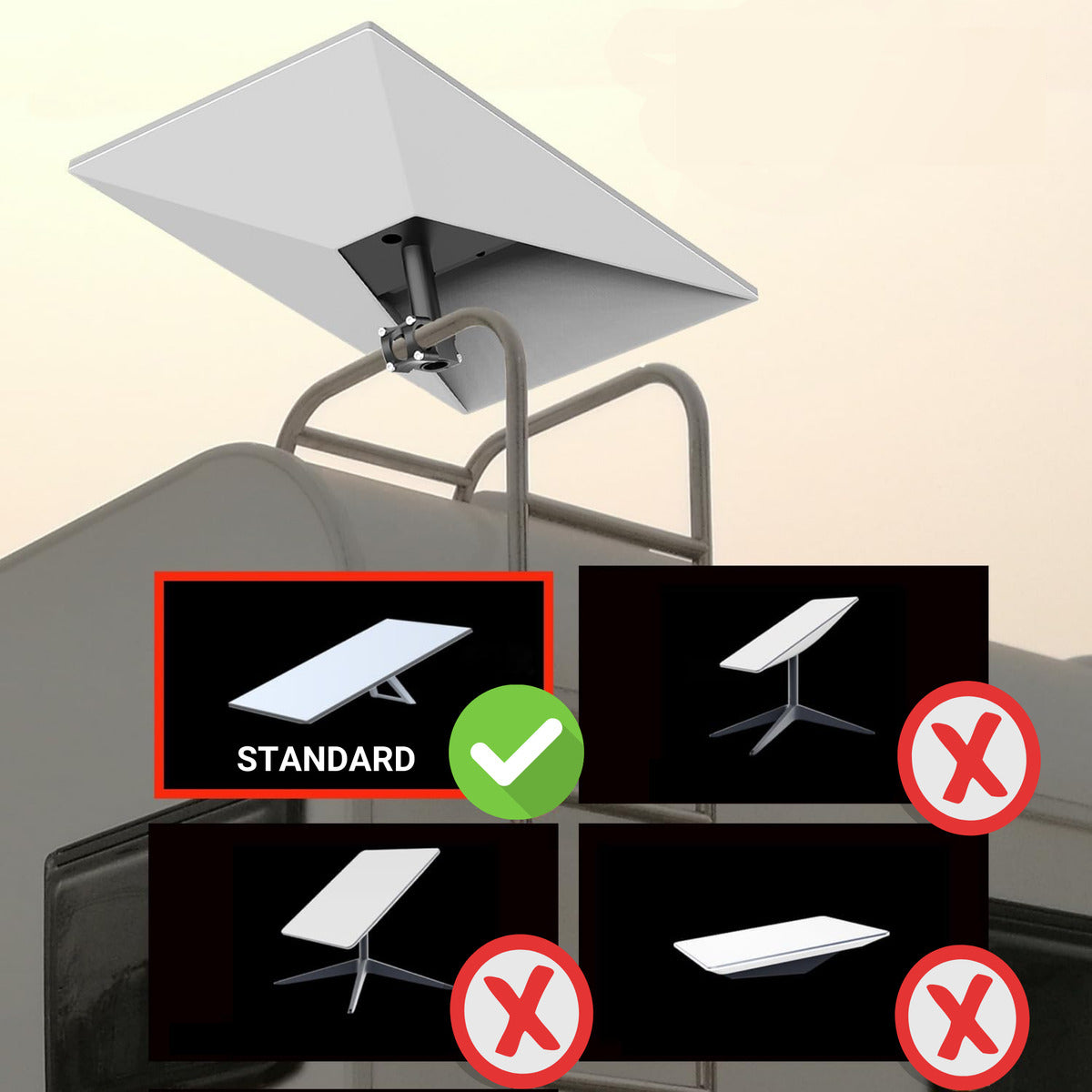 Suporte Starlink Gen 3 Para Barcos Veículos Trailers Rack