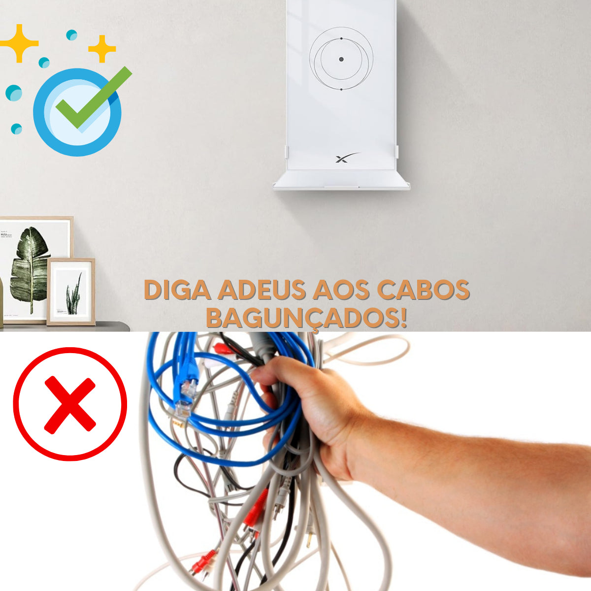 Suporte Para Roteador Starlink Parede Modem / Roteador Wifi