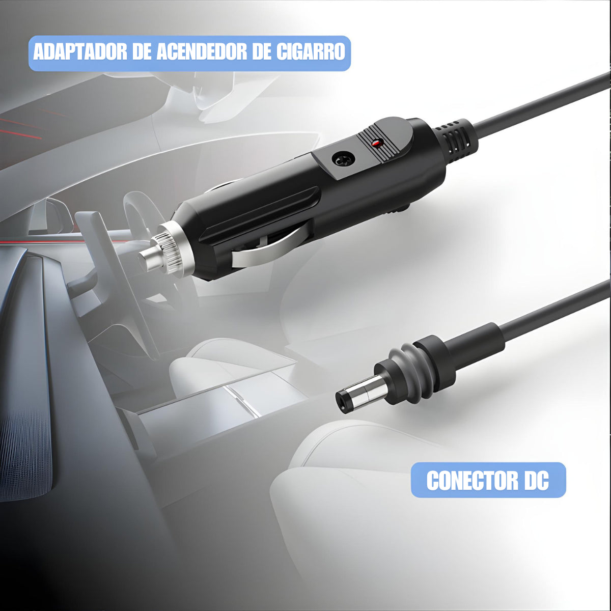 Cabo Veicular Carregador Carro 5 Metros Para Starlink Mini