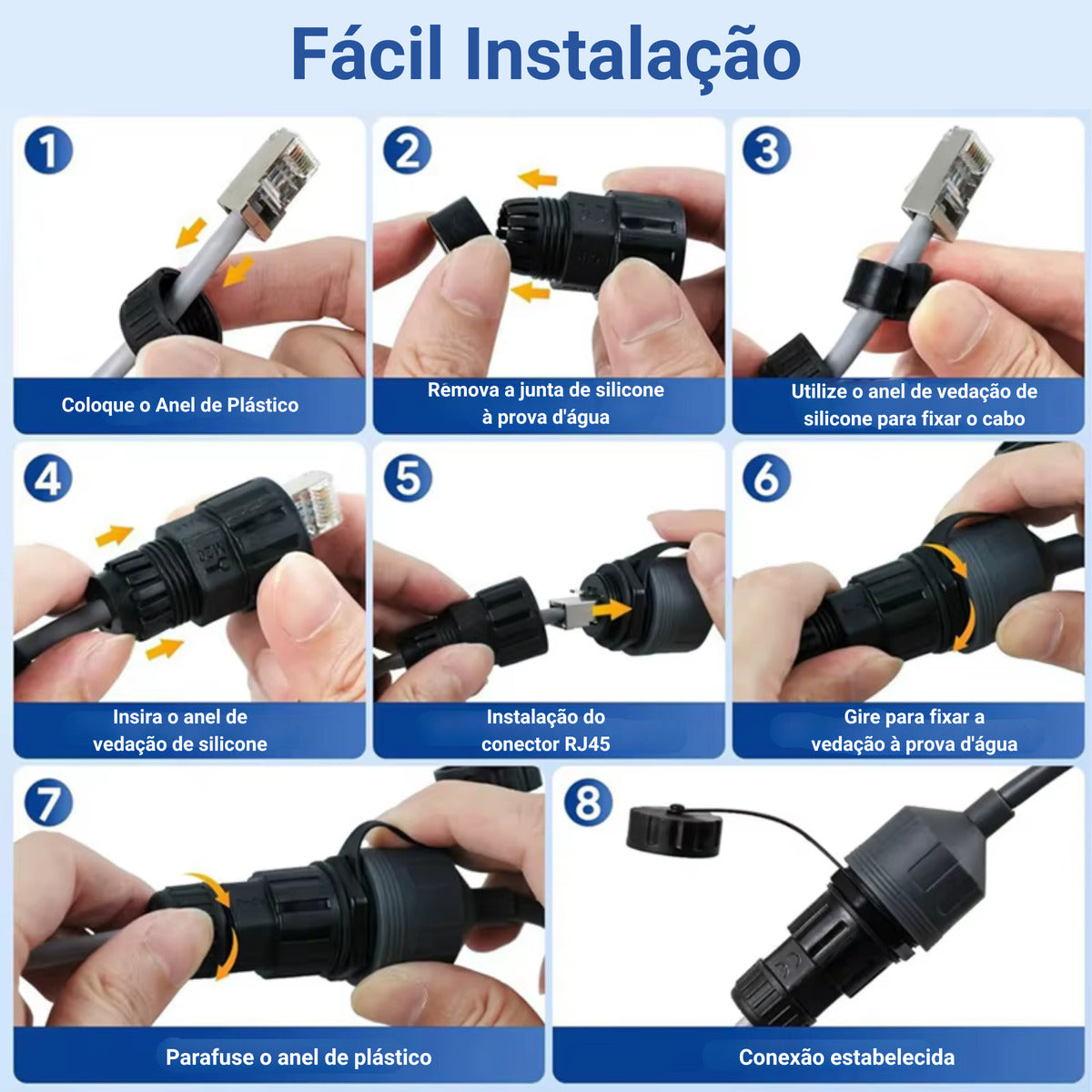 Conector Protetorethernet Rj45 Starlink Mini Alta Resistênci