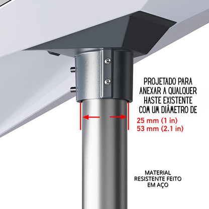 Base Suporte Starlink P/ Tubo Da Antena Gen 3 Adaptador