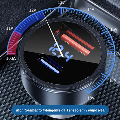 Cabo Alimentação Starlink Mini Usb Tipoc 3m Carro P/ Celular