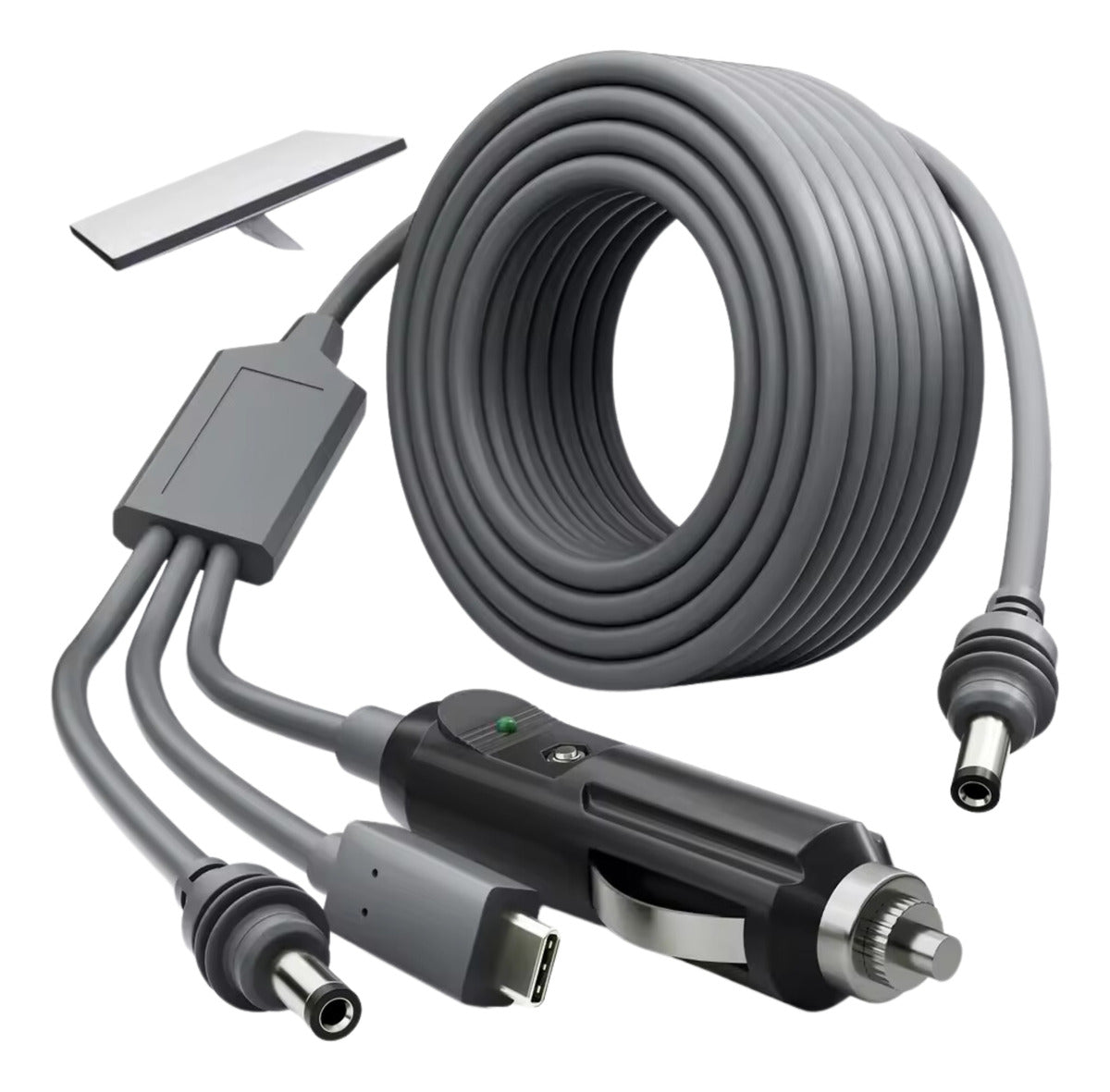 Cabo 3 Em 1 Starlink Mini Usb-c Plug Dc E Isqueiro 12v 24v