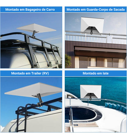 Suporte Starlink Gen 3 Para Barcos Veículos Trailers Rack