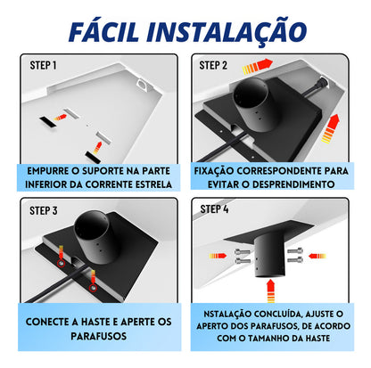 Base Suporte Starlink P/ Tubo Da Antena Gen 3 Adaptador