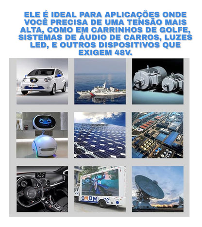 Conversor Step-up Starlink De 12v Para 48v Dc, 3a Regulador