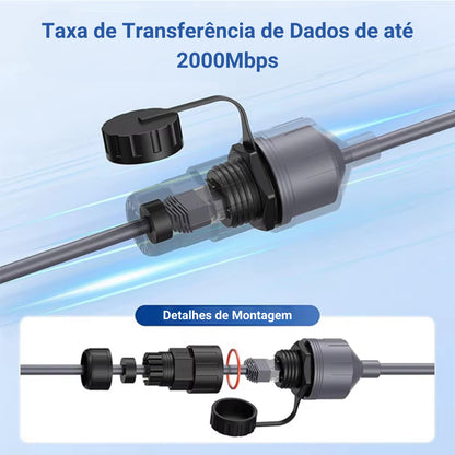 Conector Protetorethernet Rj45 Starlink Mini Alta Resistênci