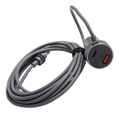 Cabo Alimentação Starlink Mini Usb Tipoc 3m Carro P/ Celular