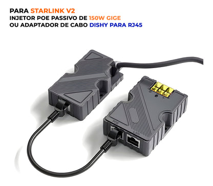 Kit Adaptador E Injector Poe Starlink Gen 2 Cabo Dishy Rj45