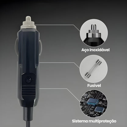 Cabo Veicular Carregador Carro 5 Metros Para Starlink Mini