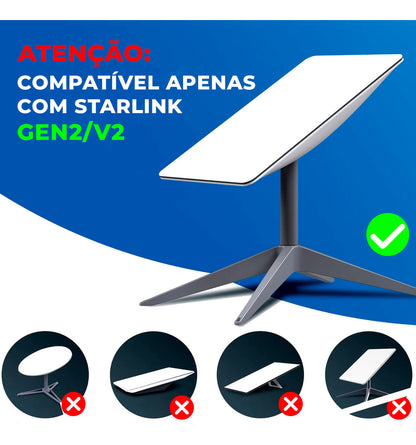 Adaptador Starlink V2 Rj45 Internet Satélite 1200 Mbps
