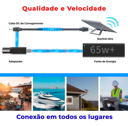 Adaptador P/ Fonte De Alimentação Tipoc P/ Dc Starlink Mini